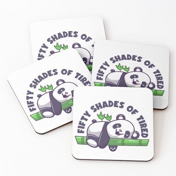 Item preview, Tired Panda Cute Panda Graphics Fifty Shades of Tired designed and sold by StickerbashCo.