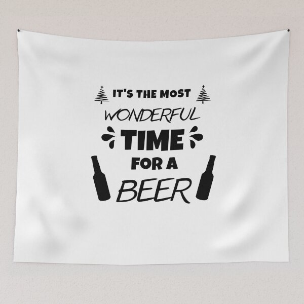 Item preview, Beer Lovers Christmas | It's the Most Wonderful Time For a Beer designed and sold by D-Shirt-More.