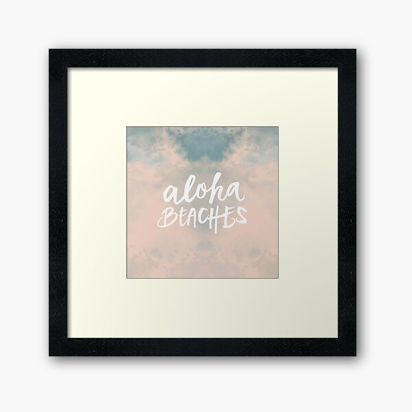 Aloha Beaches Framed Art Print