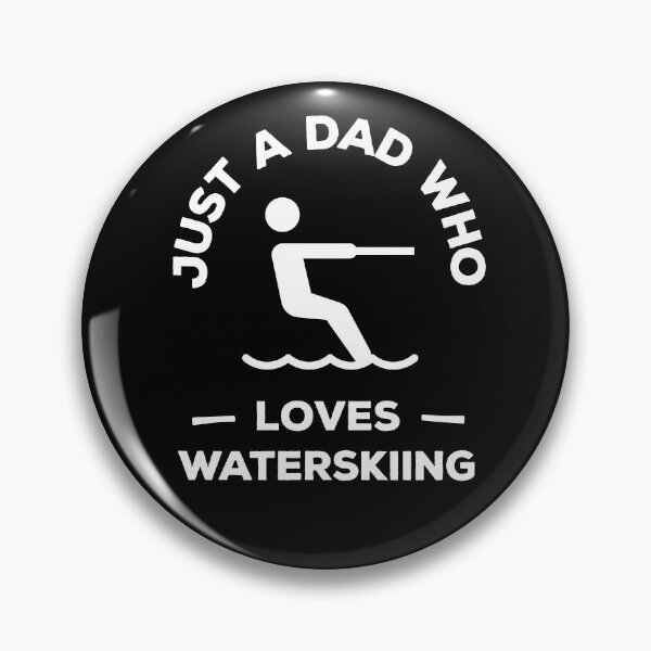 Item preview, Just a dad who loves waterskiing designed and sold by TheGreenGoat.