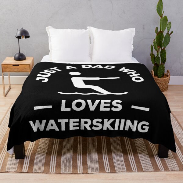 Item preview, Just a dad who loves waterskiing designed and sold by TheGreenGoat.