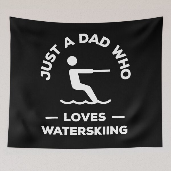 Item preview, Just a dad who loves waterskiing designed and sold by TheGreenGoat.