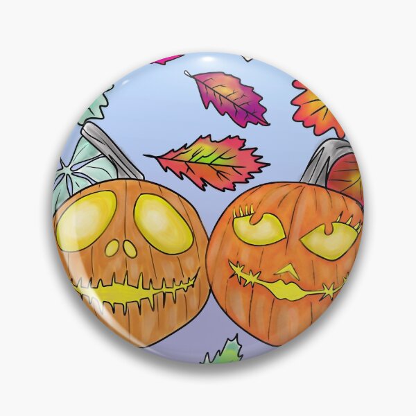 Item preview, Halloween pumpkin leaf pattern designed and sold by Catherine  Milchard.
