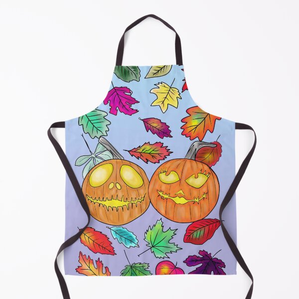 Item preview, Halloween pumpkin leaf pattern designed and sold by Catherine Milchard.