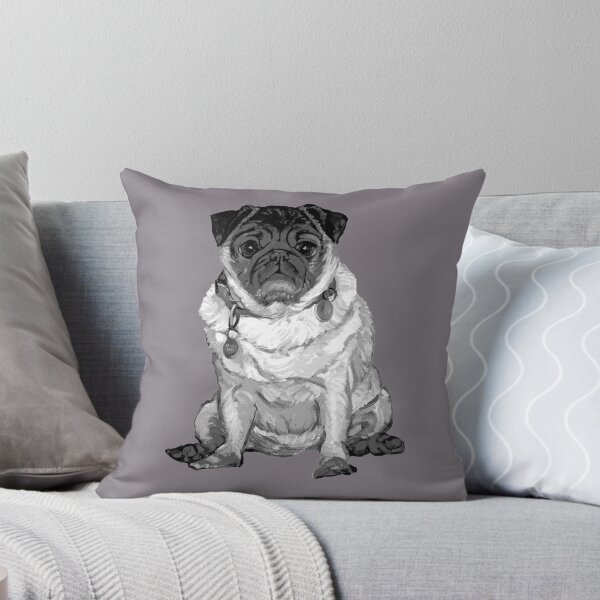 Item preview, Pug O My Heart ~ Black and white designed and sold by Jane Oriel.