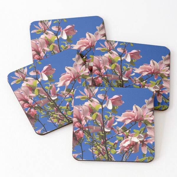Item preview, Pink Magnolia on the Blue Sky Background designed and sold by IraNiva.