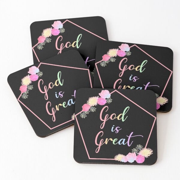 Item preview, God is Great With Roses Flowers Triangle- Flowers designed and sold by Stepingston.