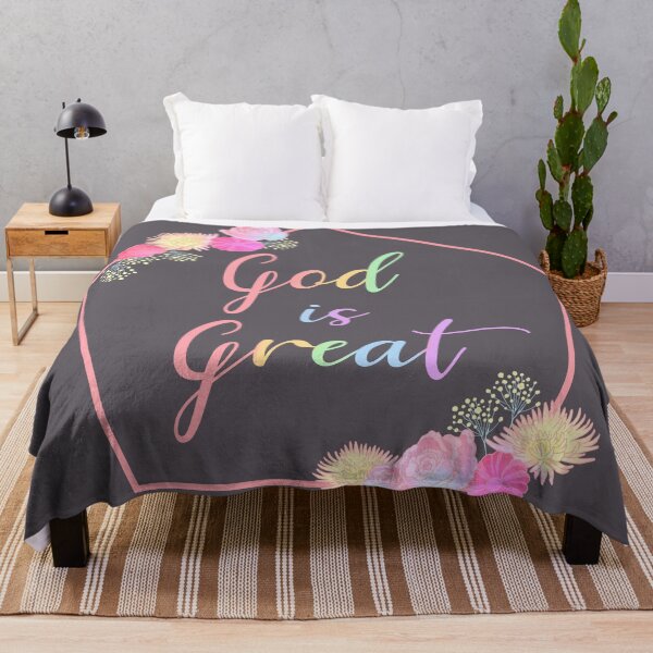 Item preview, God is Great With Roses Flowers Triangle- Flowers designed and sold by Stepingston.