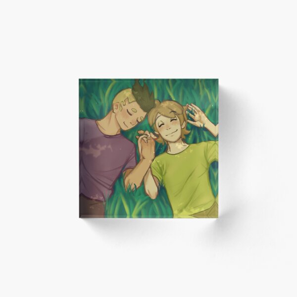 bear and Eddie <3 Acrylic Block