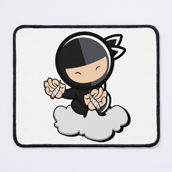 Item preview, Ninja Smoking Weed On Clouds Two Joints Blunt Stone Ninja Comic designed and sold by DabGraphic.