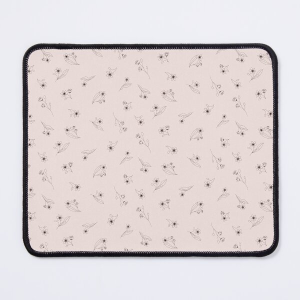 Item preview, Ditsy monochrome linden flower pattern designed and sold by RoseMaryWP.