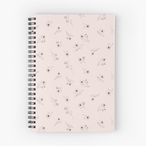 Item preview, Ditsy monochrome linden flower pattern designed and sold by RoseMaryWP.