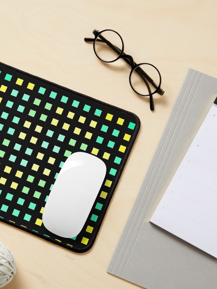 Alternate view of Lime Spiral Galaxy Mouse Pad