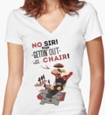 Rancho Relaxo Women's Fitted V-Neck T-Shirt