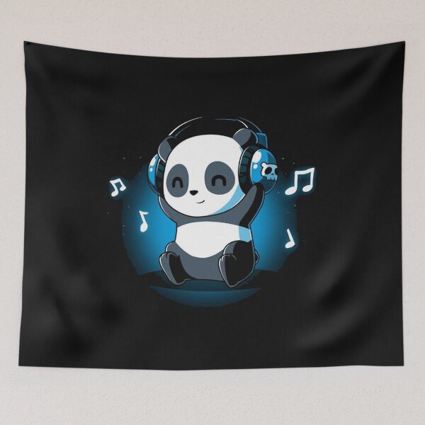 Item preview, Dj Panda Headphones Music  designed and sold by AlexaTees.