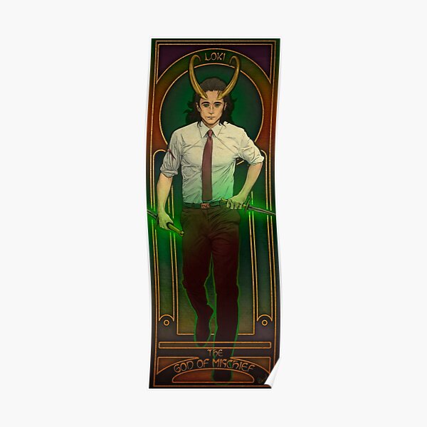 Fanart: Loki in Art Nouveau style Poster