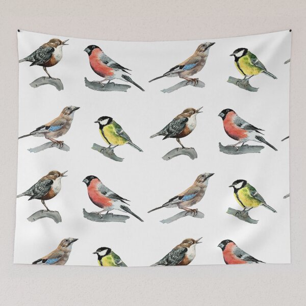 Item preview, Song Birds Sticker Packs designed and sold by Marianne Elvan Barfoed.