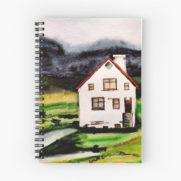 Item preview, Cottage house in watercolors, greenary in watercolors designed and sold by Ala Lopatniov.