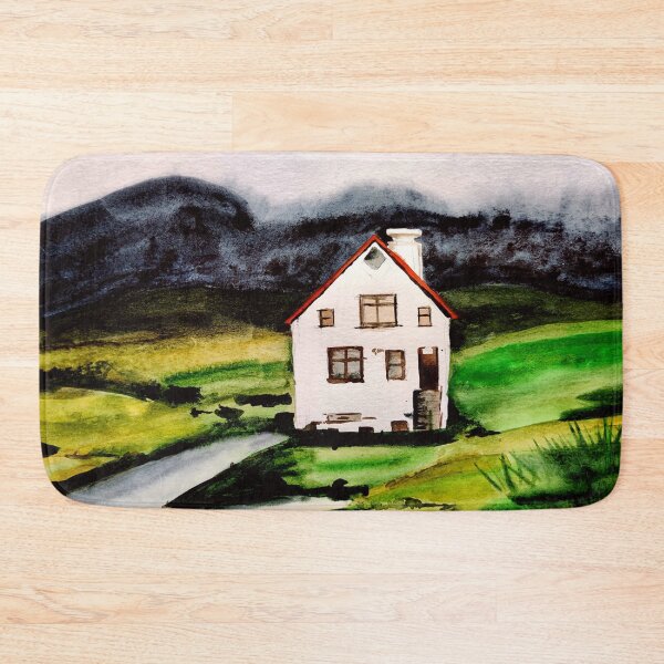 Item preview, Cottage house in watercolors, greenary in watercolors designed and sold by Ala Lopatniov.
