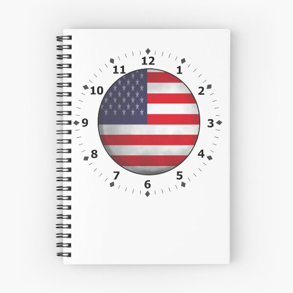 Item preview, united state flag - clock designed and sold by ZiphGames.