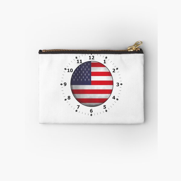 Item preview, united state flag - clock designed and sold by ZiphGames.