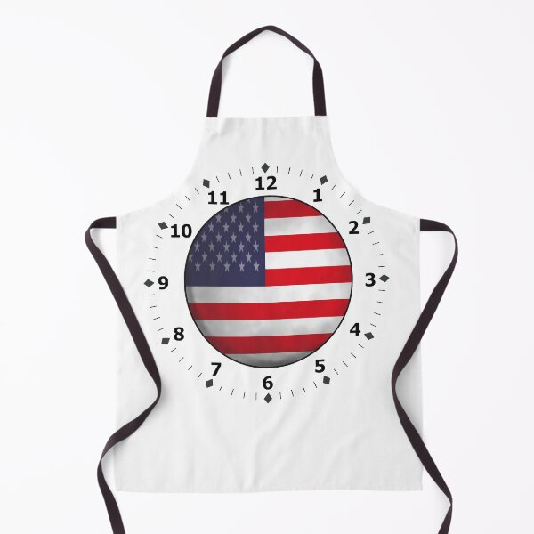Item preview, united state flag - clock designed and sold by ZiphGames.