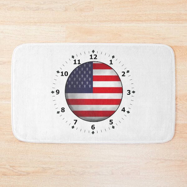Item preview, united state flag - clock designed and sold by ZiphGames.