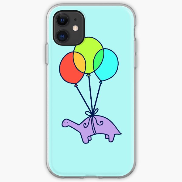 Balloon Dinosaur iPhone Soft Case