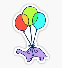 Balloon Dinosaur Sticker