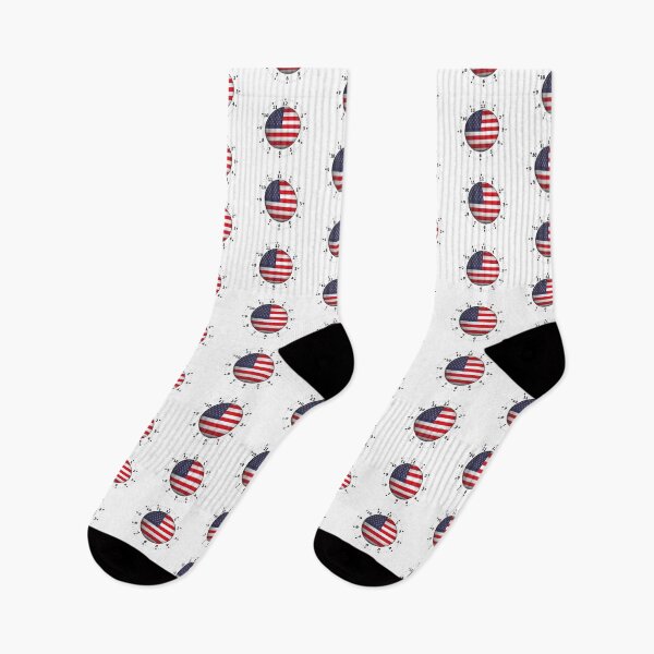 Item preview, united state flag - clock designed and sold by ZiphGames.