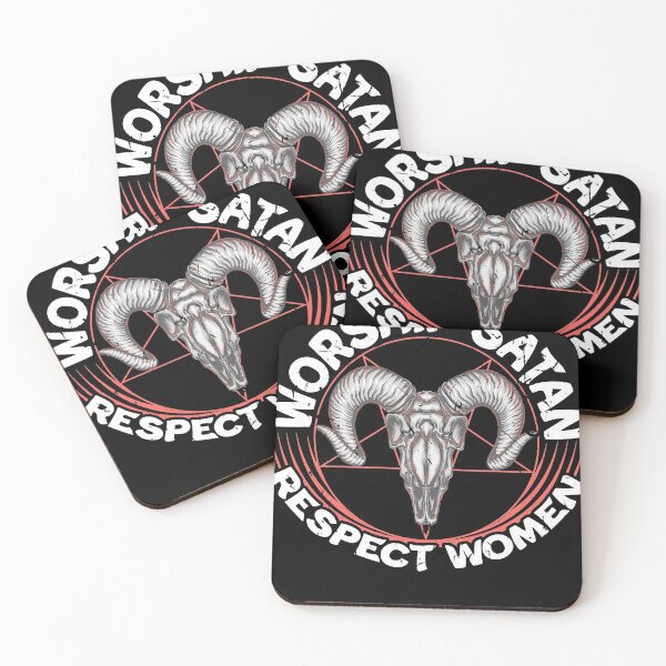 Item preview, Worship Satan Respect Women Feminist Satanist Satanic Pullover Hoodie designed and sold by lakismorto.