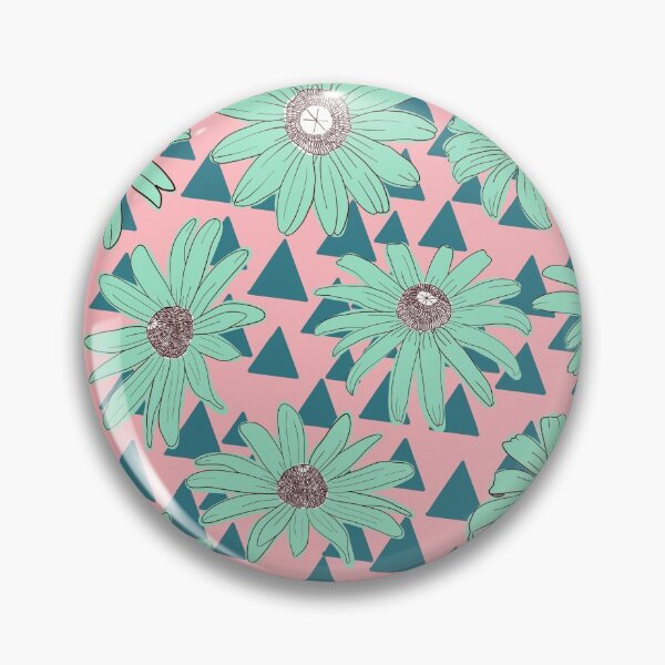 Item preview, Susan B. Jamthony in Berrymint - Bright retro flower pattern designed and sold by wildhunt.