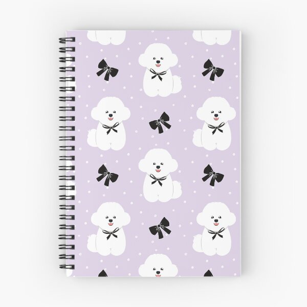 Item preview, Cute Bichon Frise Dog with Bow - Buns Head Shape designed and sold by Lulupainting.