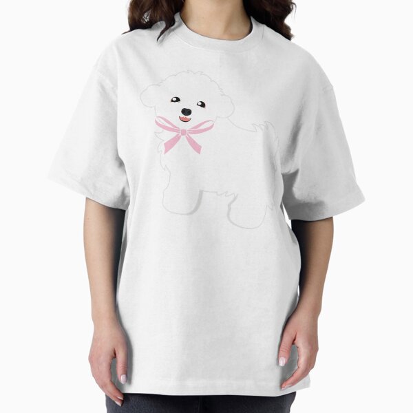 Item preview, Cute Bichon Frise Puppy with Bow  designed and sold by Lulupainting.