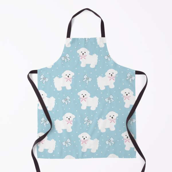Item preview, Cute Bichon Frise Puppy with Bow designed and sold by Lulupainting.