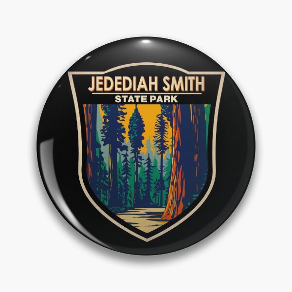 Item preview, Jedediah Smith Redwoods State Park California Badge designed and sold by KrisSidDesigns.