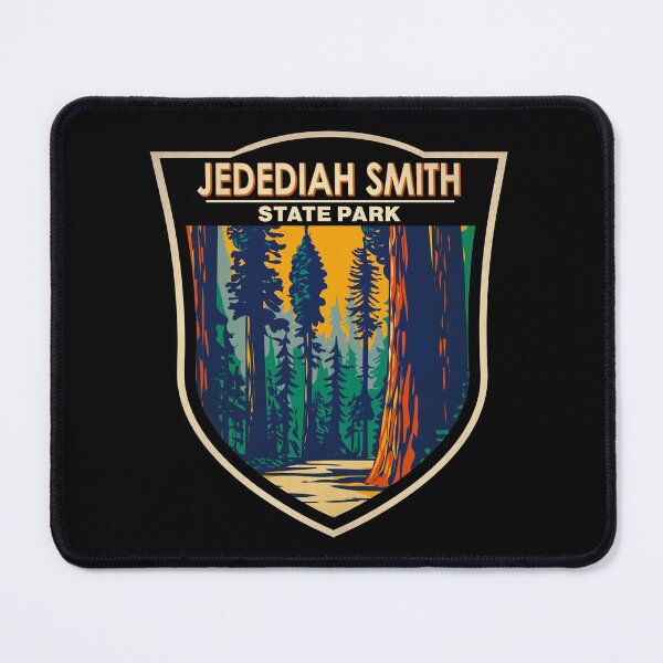 Item preview, Jedediah Smith Redwoods State Park California Badge designed and sold by KrisSidDesigns.