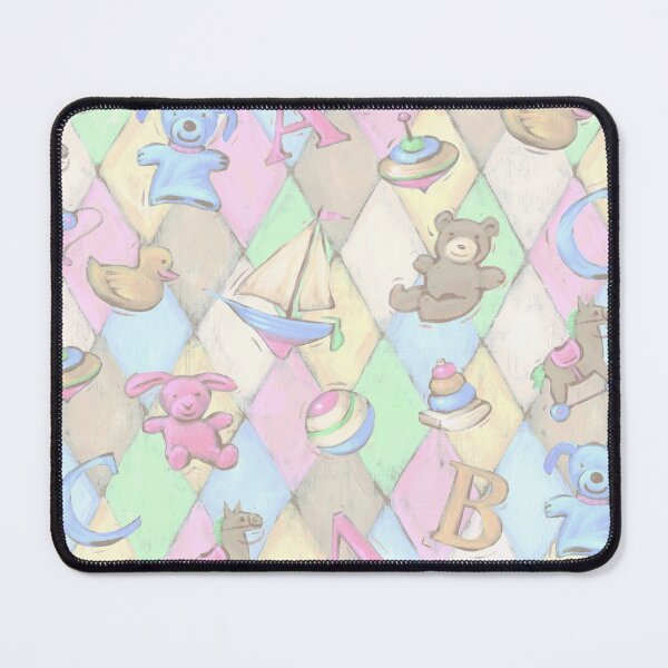 Item preview, Bear Horse Boat Duck Nursery Toys Harlequin Pattern designed and sold by Shadowlight21.