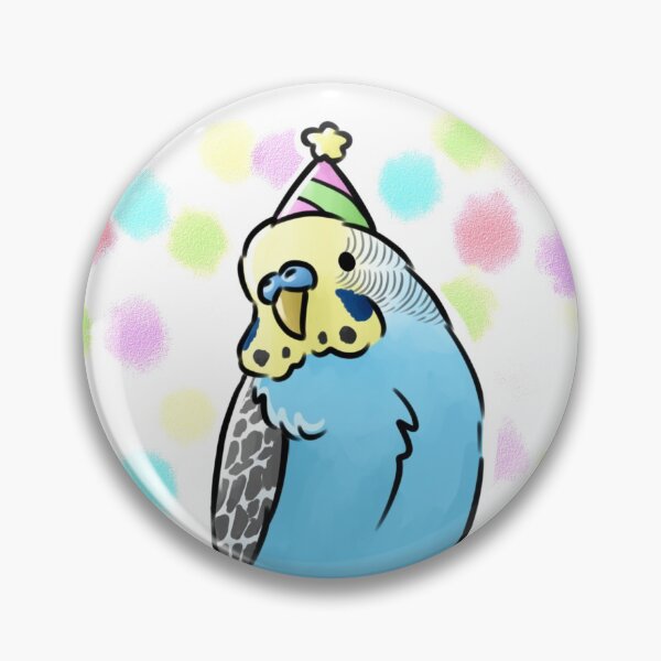 Item preview, Party Budgie designed and sold by AdoraBirdArt.