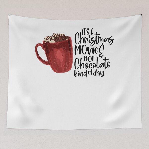 Item preview, Película navideña y gráfico divertido amante del comedor de chocolate caliente designed and sold by ZaleeCamara.