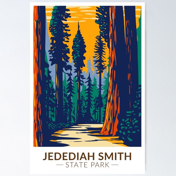 Item preview, Jedediah Smith Redwoods State Park California Vintage designed and sold by KrisSidDesigns.