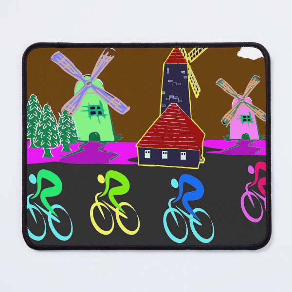 Item preview, TOUR OF FLANDERS : Fantasy Psychedelic Bike Racing Print designed and sold by posterbobs.