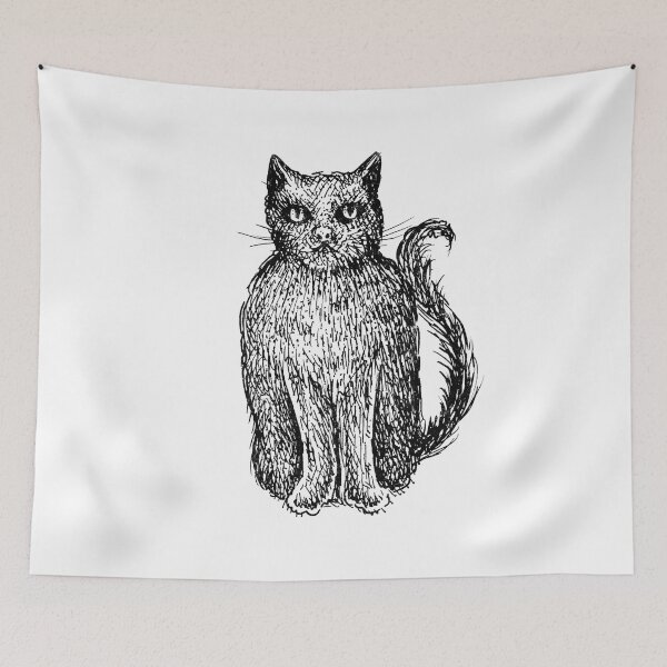 Item preview, Black Cat Sketch designed and sold by Veewell.