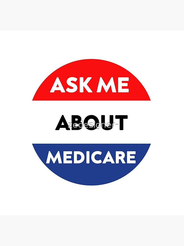 Disover Ask Me About Medicare Vintage Retro Funny Pin Button