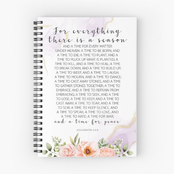 Item preview, For Everything There Is A Season, Ecclesiastes 3:1-8, Scripture Art designed and sold by aenaonartwork.