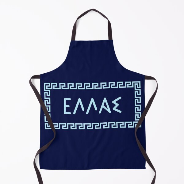 Item preview, "Hellas" in Greek within meander pattern designed and sold by Happy Puppy Print On Demand.
