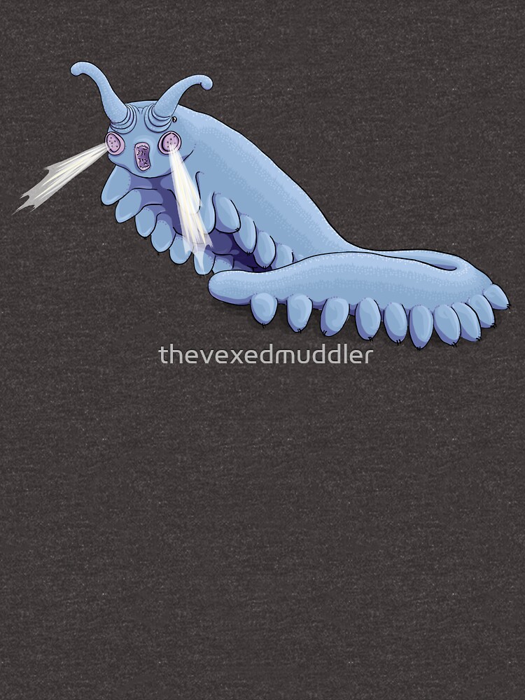 Blue Onychophora velvet worm by thevexedmuddler