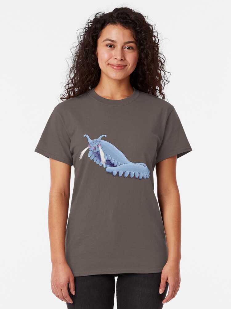 Alternate view of Blue Onychophora velvet worm Classic T-Shirt