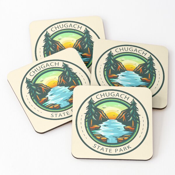 Artikelvorschau, Chugach State Park Alaska-Abzeichen entworfen und verkauft von KrisSidDesigns.
