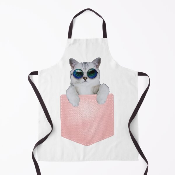 Item preview, Cute Glass Shades Wearing Pocket Kitten designed and sold by Meek-Anime.